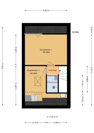 Floorplan - Veenhof 2313, 6604 DR Wijchen